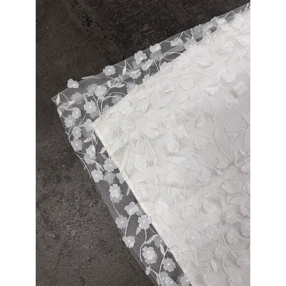 Marlies Grace Heather Skirt White Embellished Floral - Picture 9 of 11